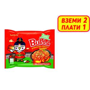 РАМЕН BULDAK 0.135 С ВКУС НА ЛЮТО ПИЛЕ И KIMCHI