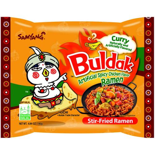 РАМЕН BULDAK 0.140 С ВКУС НА ЛЮТО ПИЛЕ И КЪРИ