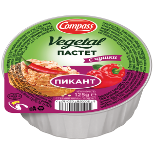 КОМПАС ПАСТЕТ ВЕГЕТАЛ 0.125 ЧУШКИ ПИКАНТ