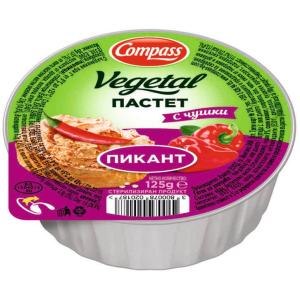 КОМПАС ПАСТЕТ ВЕГЕТАЛ 0.125 ЧУШКИ ПИКАНТ
