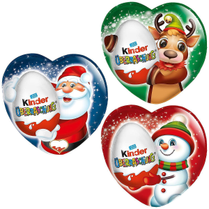 XMAS КИНДЕР ШОКОЛАДОВА ФИГУРКА С ИЗНЕНАДА СЪРЦЕ Г53