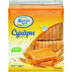 ЖИТЕН ДАР ПШЕНИЧНИ СУХАРИ 250Г