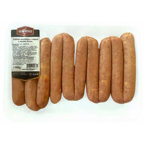 МУШЕВ СУРОВА НАДЕНИЦА С ЧЕДЪР И ПУШЕН БЕКОН 10х0.090