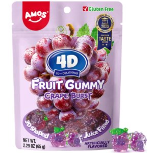 ЖЕЛИРАНИ Б-НИ AMOS 4D FRUIT GUMMY ГРОЗДЕ 65Г