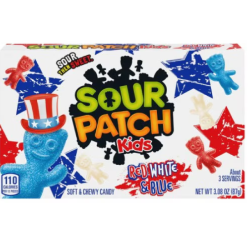 ЖЕЛИРАНИ Б-НИ SOUR PATCH KIDS RED, WHITE AND BLUE 87Г