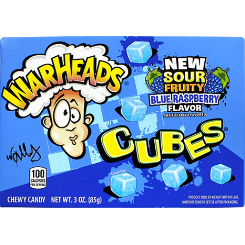 ЖЕЛИРАНИ Б-НИ WARHEADS CUBES BLUE RASPBERRY 0.099