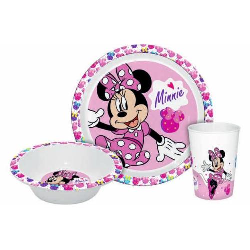 ДЕТСКИ КОМПЛЕКТ ЗА ЗАКУСКА 3 ЧАСТИ - MINNIE MOUSE