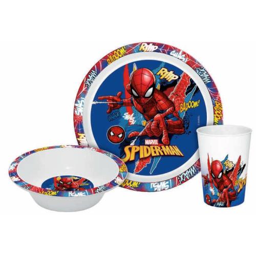 ДЕТСКИ КОМПЛЕКТ ЗА ЗАКУСКА 3 ЧАСТИ - SPIDER MAN