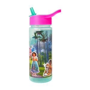 DISNEY - ENCANTO - БУТИЛКА, ПЛАСТМАСОВА СЪС СЛАМКА И СТИКЕРИ, 500МЛ, 1901_2265EC