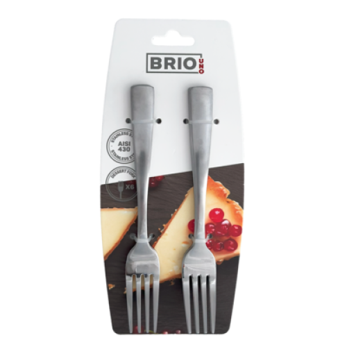 BRIO UNO-ВИЛИЦА ЗА ДЕСЕРТ-(S.S.18/0)-6БР