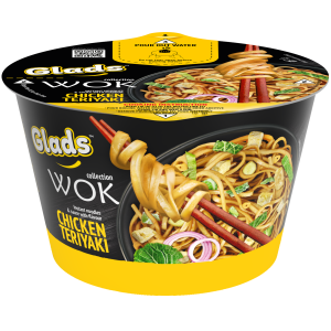 ИНСТАНТНИ НУДЪЛИ GLADS WOK 0.095 С ВКУС НА ПИЛЕ ТЕРИЯКИ