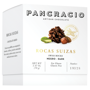 Б-НИ PANCRACIO 0.070 MINI BOX SWISS ROCKS - DARK CHOCOLATE