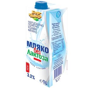 БОР ЧВОР ПРЯСНО МЛЯКО БЕЗ ЛАКТОЗА 1Л