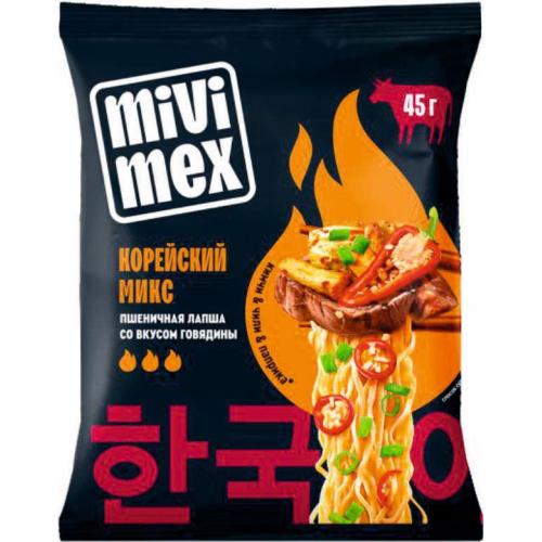 ИНСТАНТНИ НУДЛИ MIVIMEX 0.045 С ВКУС ГОВЕЖДО КОРЕЙСКИ МИКС