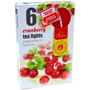 АРОМАТНИ ЧАЕНИ СВЕЩИ 6бр ЧЕРВЕНА БОРОВИНКА 75гр