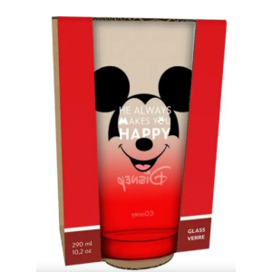 MICKEY HAPPY FACE СТЪКЛЕНА ЧАША 290 МЛ.