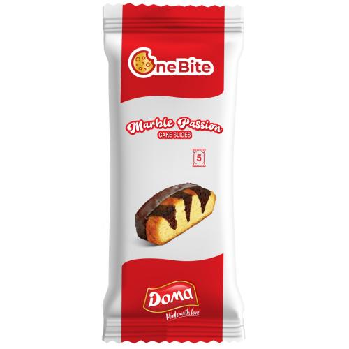 ДОМА КЕКС MARBLE 0.200 МРАМОРЕН 20пр СИРОП И КАКАОВА ГЛАЗУРА НАРЯЗАН