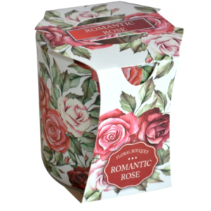 АРОМАТНА СВЕЩ В ТЯСНА ЧАША ROMANTIC ROSE