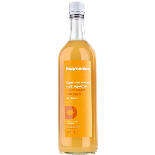 ХАРМОНИКА БИО СИРОП 0.750 ЛИМОНИ С ДЖИНДЖИФИЛ