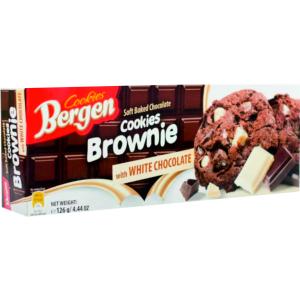Б-ТИ BERGEN BROWNIE COOKIES БЯЛ ШОКОЛАД 0.126