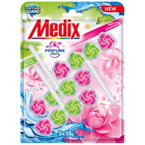 МЕДИКС WC 3х0.055 ТВЪРДО БЛОКЧЕ TOTAL POWER ЯБЪЛКА И ГАРДЕНИЯ