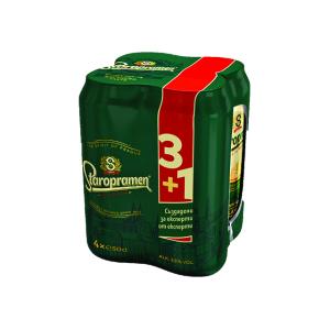 БИРА СТАРОПРАМЕН 0.500 КЕН МУЛТИПАК /4БР./