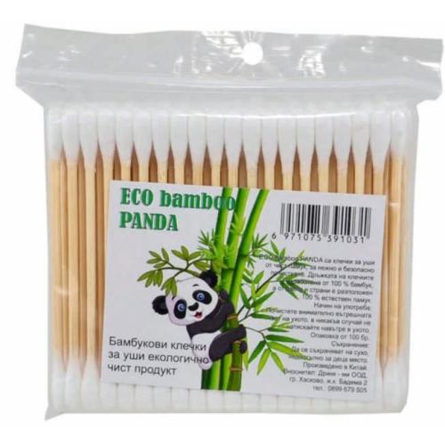 ЕКО БАМБО БАМБУКОВИ КЛЕЧКИ ЗА УШИ 100бр. ПАКЕТ