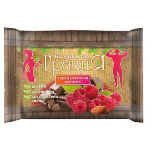 ГРАЦИЯ НАТУРАЛЕН БАР 0.040 МАЛИНА И ШОКОЛАД