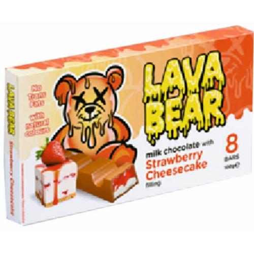ЛАВА БЕЪР Ш-Д WITH STRAWBERRY CHEESЕCAKE FILLING 0.100