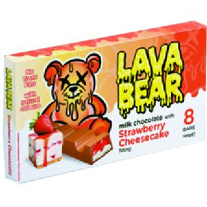 ЛАВА БЕАР Ш-Д WITH STRAWBERRY CHEESЕCAKE FILLING 0.100