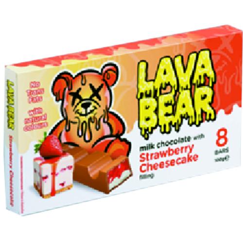 ЛАВА БЕАР Ш-Д WITH STRAWBERRY CHEESЕCAKE FILLING 0.100