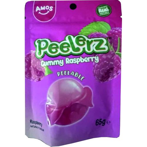 ЖЕЛИРАНИ Б-НИ AMOS 4D FRUIT PEELERZ GUMMY МАЛИНА 65ГР