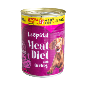 LEOPOLD КОНСЕРВА 0.400 ЗА КУЧЕТА В ЗРЯЛА ВЪЗРАСТ СЪС ПУЙКА