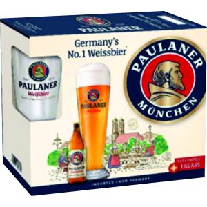 БИРА ПАУЛАНЕР ХЕФЕВАЙС 5.5пр ПАКЕТ 3х0.500 + ЧАША