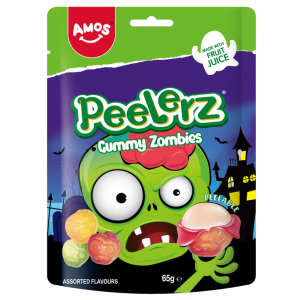 AMOS HALLOWEEN PEELERZ ZOMBIE 65ГР ЯБЪЛКА, ГРОЗДЕ, ПОРТОКАЛ