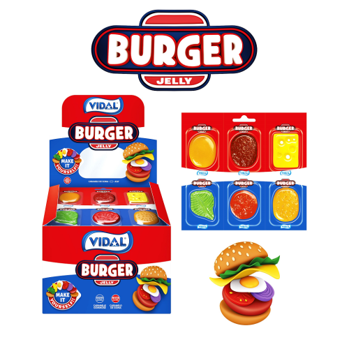 Б-НИ VIDAL ЖЕЛИРАНИ БУРГЕР 6бр ЛЕНТА
