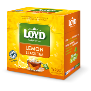 ЛОЙД ЧЕРЕН ЧАЙ С ЛИМОН 20бр КУТИЯ