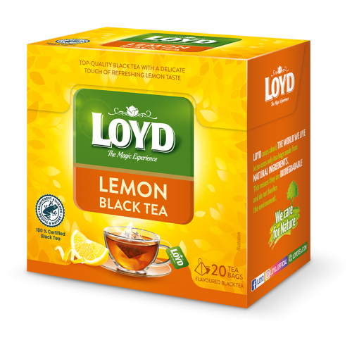 ЛОЙД ЧЕРЕН ЧАЙ С ЛИМОН 20бр КУТИЯ