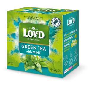 ЛОЙД ЗЕЛЕН ЧАЙ С МЕНТА 20бр КУТИЯ