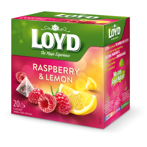 ЛОЙД БИЛКОВО-ПЛОДОВ ЧАЙ С МАЛИНА И ЛИМОН 20бр КУТИЯ