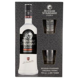 ПП ВОДКА РУСКИ СТАНДАРТ 0.700 ORIGINAL 40% + 2 ЧАШИ