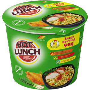 ИНСТАНТНИ НУДЛИ HOT LUNCH 0.090 С ВКУС ПИЛЕ