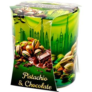 АРОМАТНА СВЕЩ В ТЯСНА ЧАША PISTACHIO