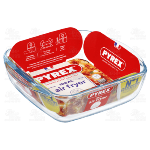 БРИО  - PYREX-AIRFRYER-СЪД ЗА AIRFRYER-КВАДРАТЕН-1Л, 20X17X6CM