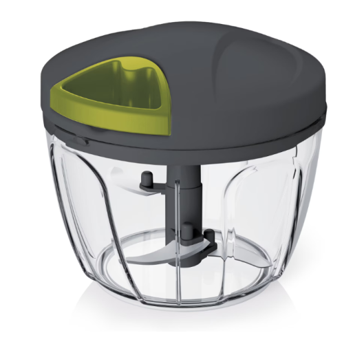 БРИО - EASY AND COSY-РЪЧЕН ЧОПЪР-3 НОЖА, 650МЛ, Ф12.5Х14СМ, ЧЕРНО/БЯЛ КАПАК - A603-B