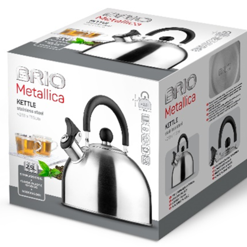 БРИО - METALLICA-ЧАЙНИК 2.5Л-ИНОКС-Ф19Х11.5-FTC1152