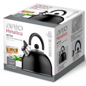 БРИО - METALLICA-ЧАЙНИК 2.5Л-ЧЕРЕН МАТ-Ф19Х11.5-FTC1152