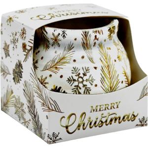 АРОМАТНА СВЕЩ ЧАША 0.085 CHRISTMAS GOLD PATTERN
