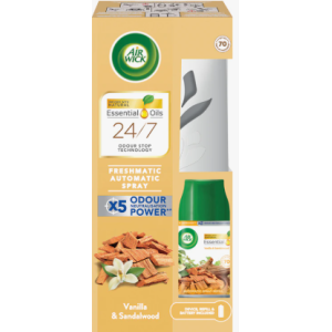 АРОМАТИЗАТОР AIR WICK МАШИНКА + РЕЗЕРВА 250мл - SANDALWOOD & VANILLA