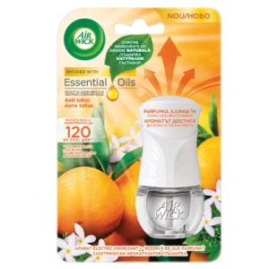 АРОМАТИЗАТОР AIR WICK МАШИНКА ЗА КОНТАКТ + РЕЗЕРВА 19МЛ АНТИ ТАБАК